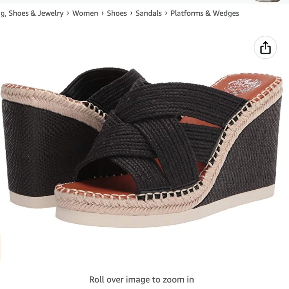 Vince Camuto Espadrille Wedge Sandal Size 7